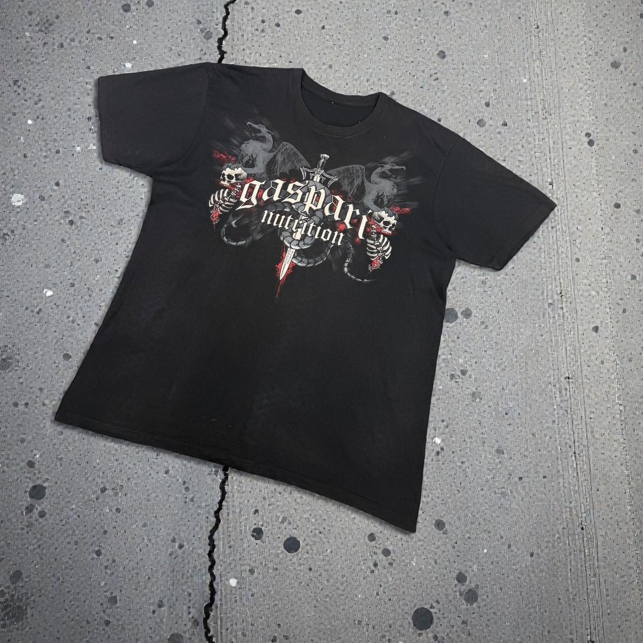 Skeleton skull Vintage Y2K hip hop grunge T Shirt