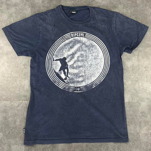 Rip curl 2000s Surfer wave Print graphic T shirt