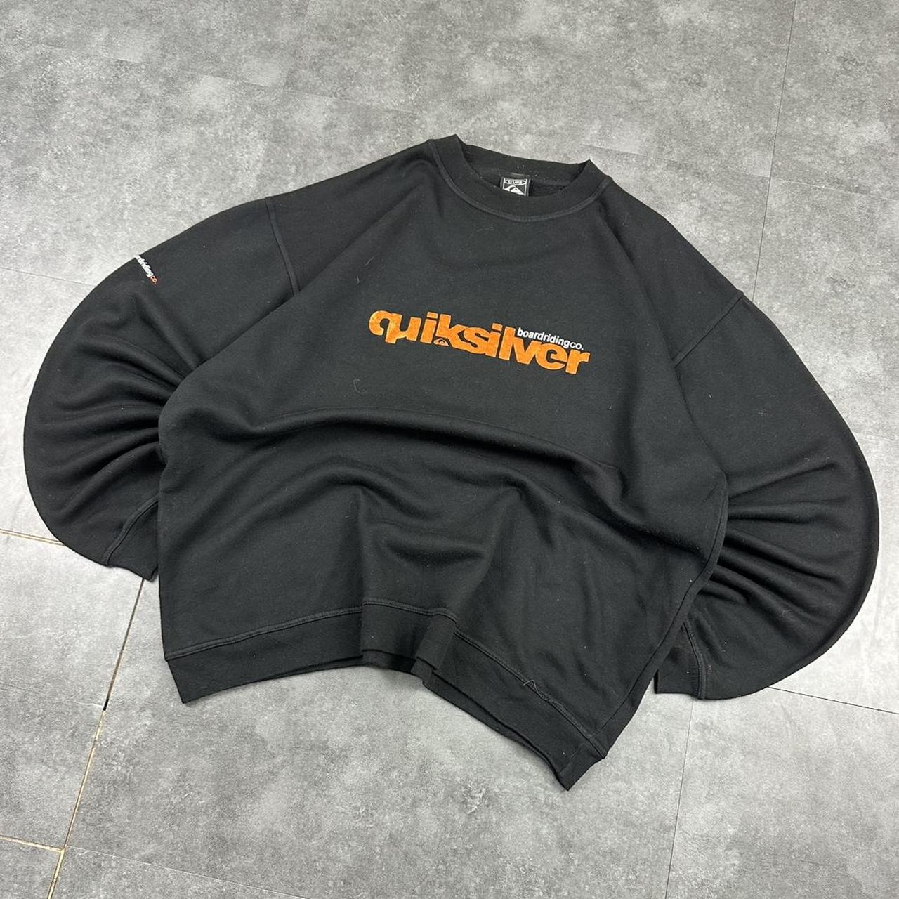 Quiksilver Vintage 2000s Surfwear company grunge y2k spellout sweatshirt