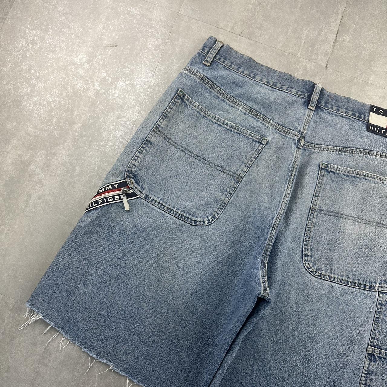 Tommy Hilfiger 2000s spellout carpenter style jorts