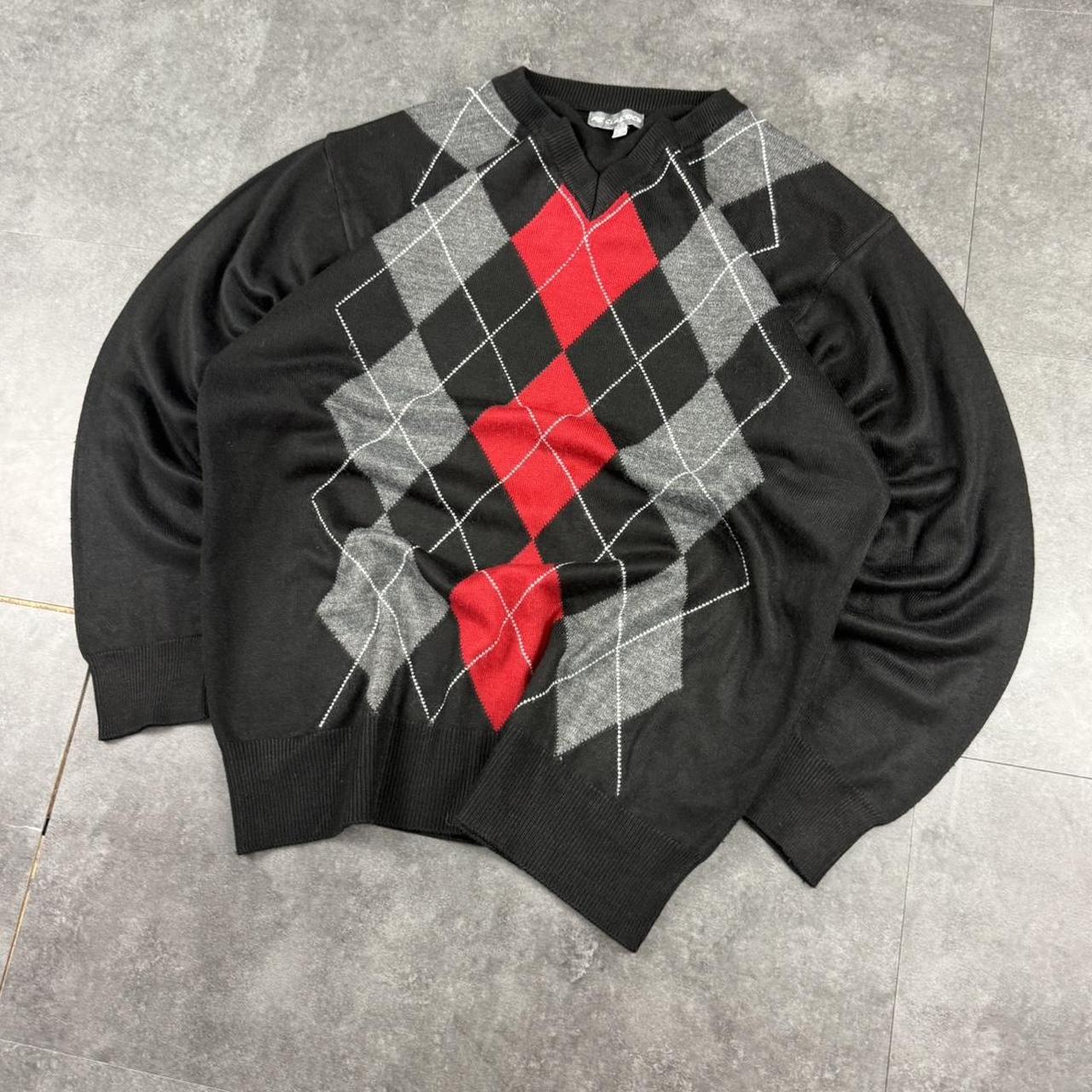 Fs Classics 90s golf style abstract knit jumper