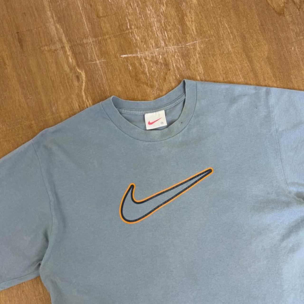 Vintage 90s Nike blue/grey Y2K T-Shirt