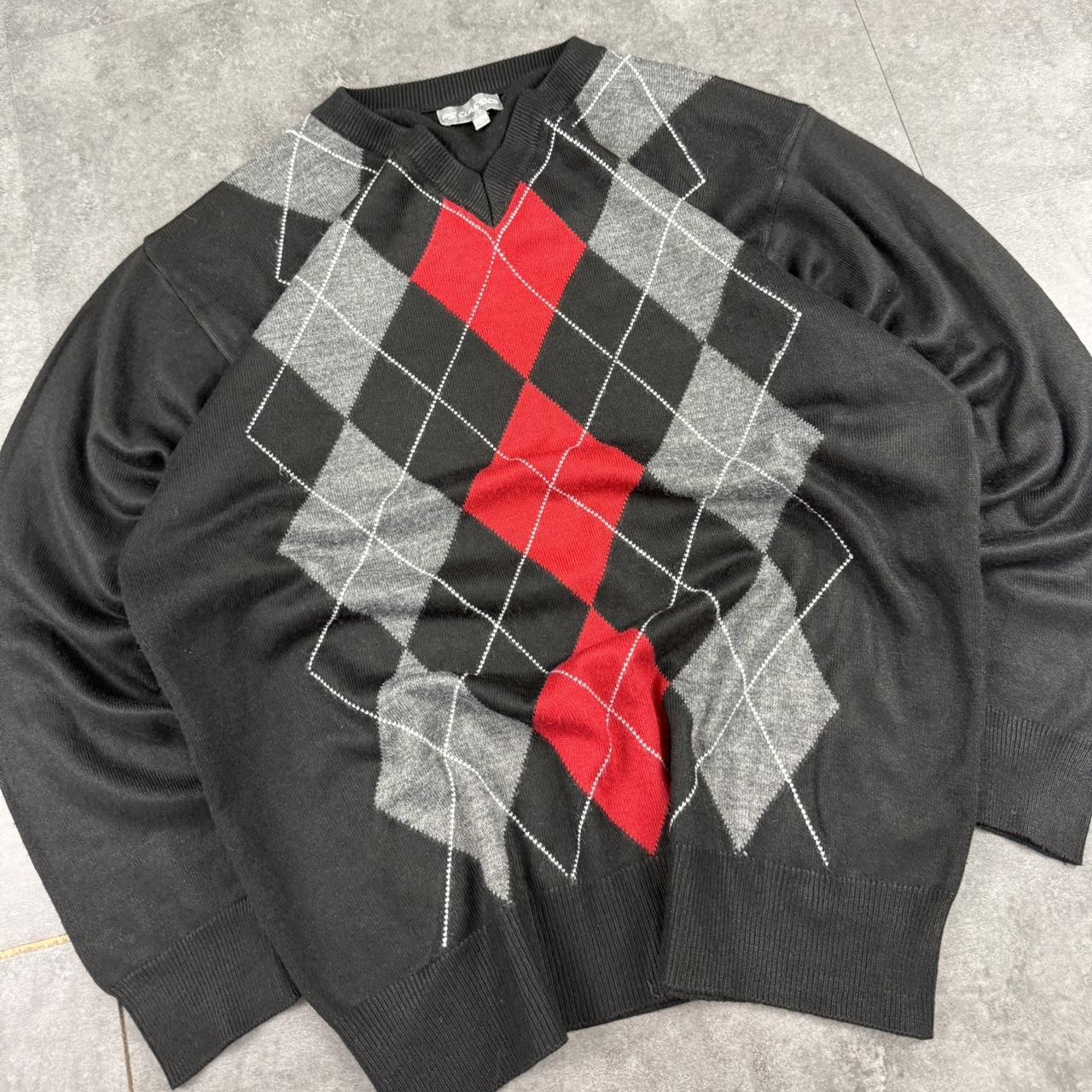 Fs Classics 90s golf style abstract knit jumper