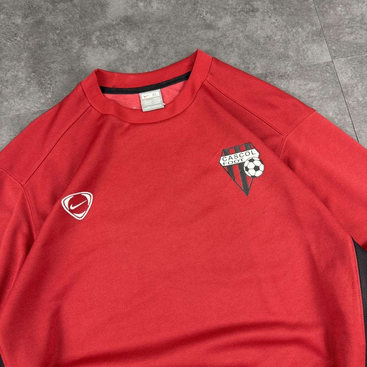 vintage Nike T90 2000s spellout embroidered big spellout football sweatshirt