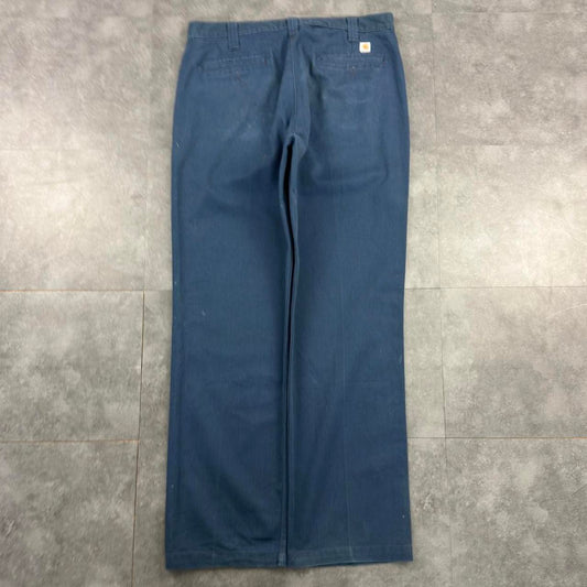 Carhartt 2000s dungaree workwear comfort fit denim cargo trousers