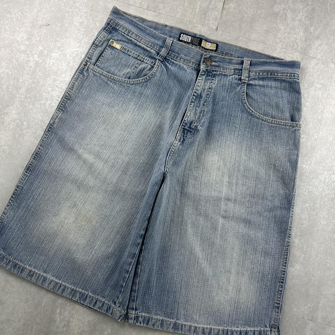 Southpole 2000s spellout carpenter style jorts