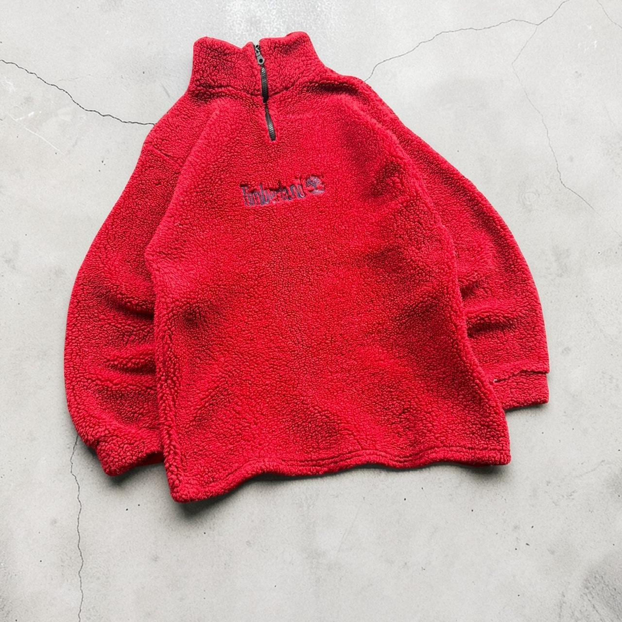 Timberland Vintage Y2K 90s spellout embroidered Sherpa fleece