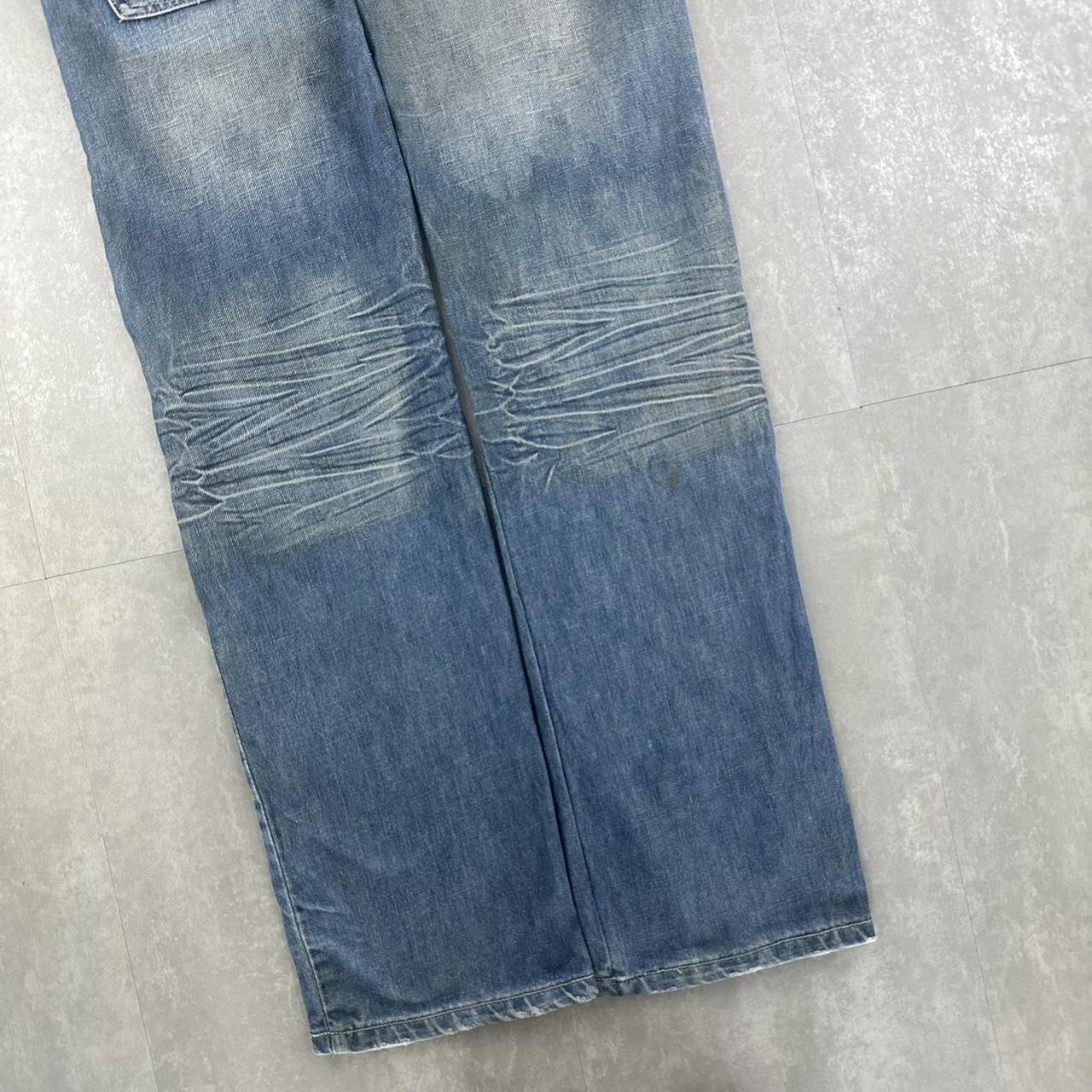 Japanese 2000s embroidered jeans