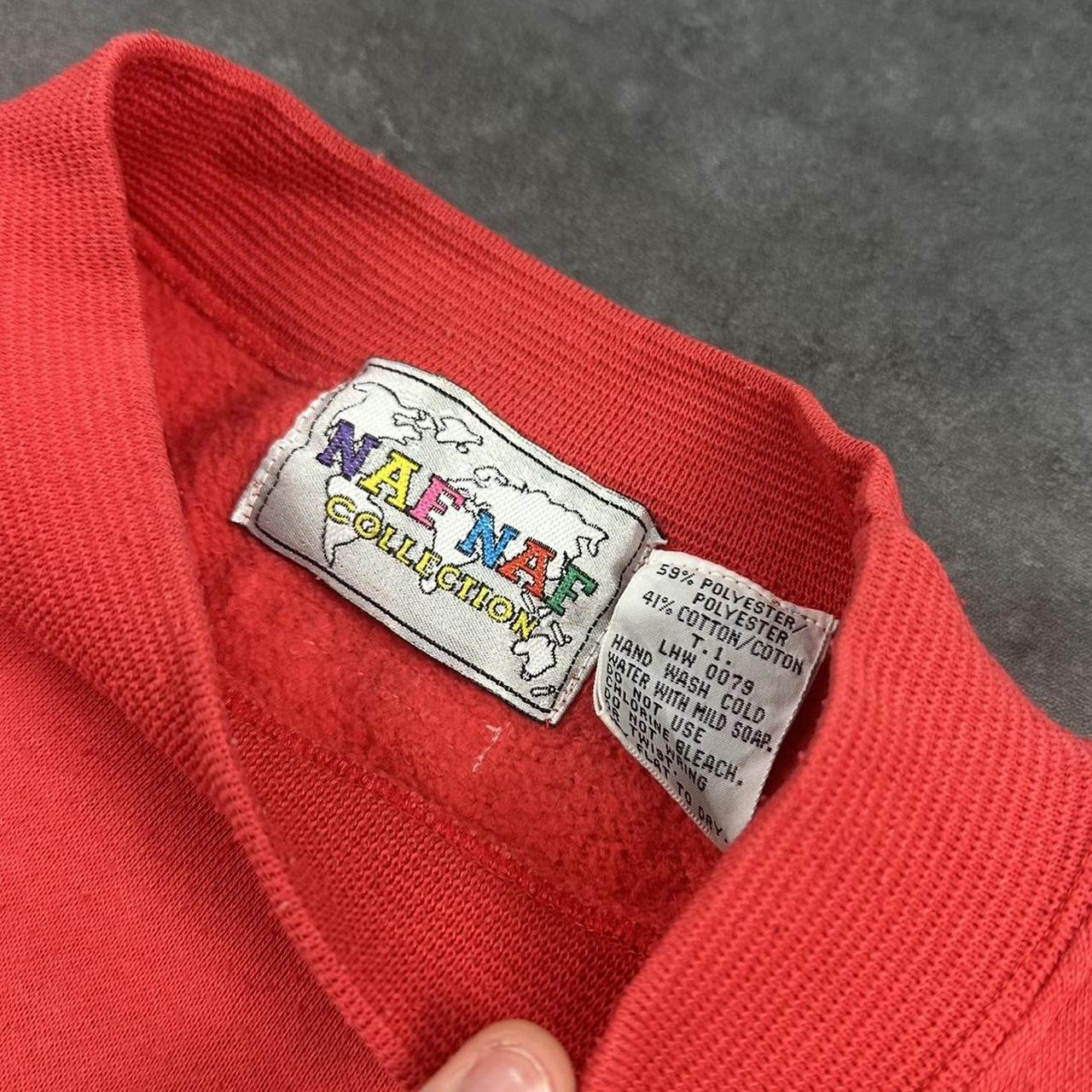 Naf Naf 2000s vintage big Logo classic embroidered sweatshirt