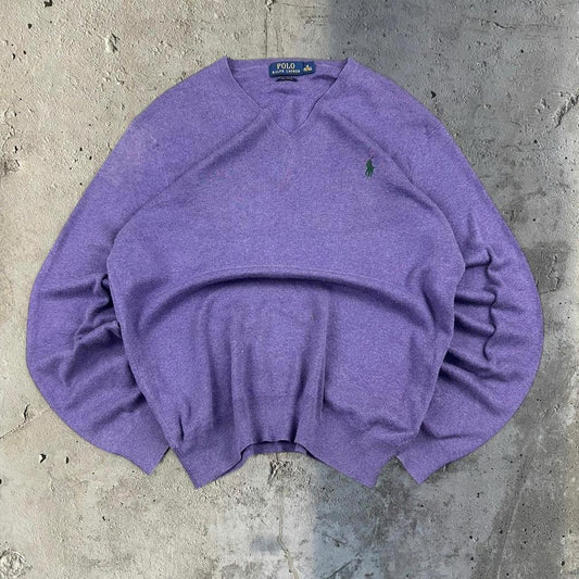 Polo Ralph Lauren 90s v neck knit pullover jumper
