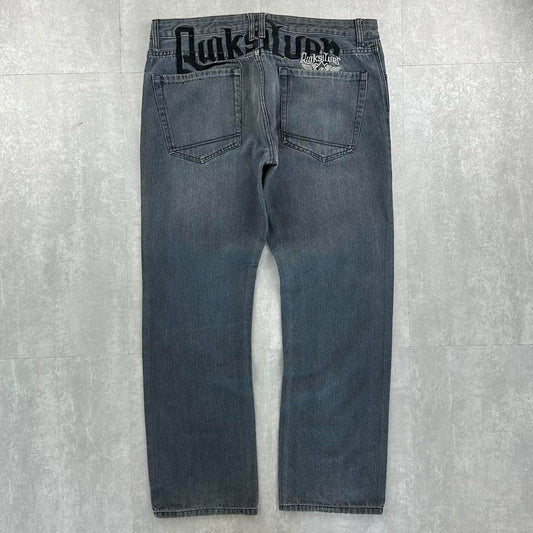 Quiksilver grunge jeans 2000s spellout carpenter jeans