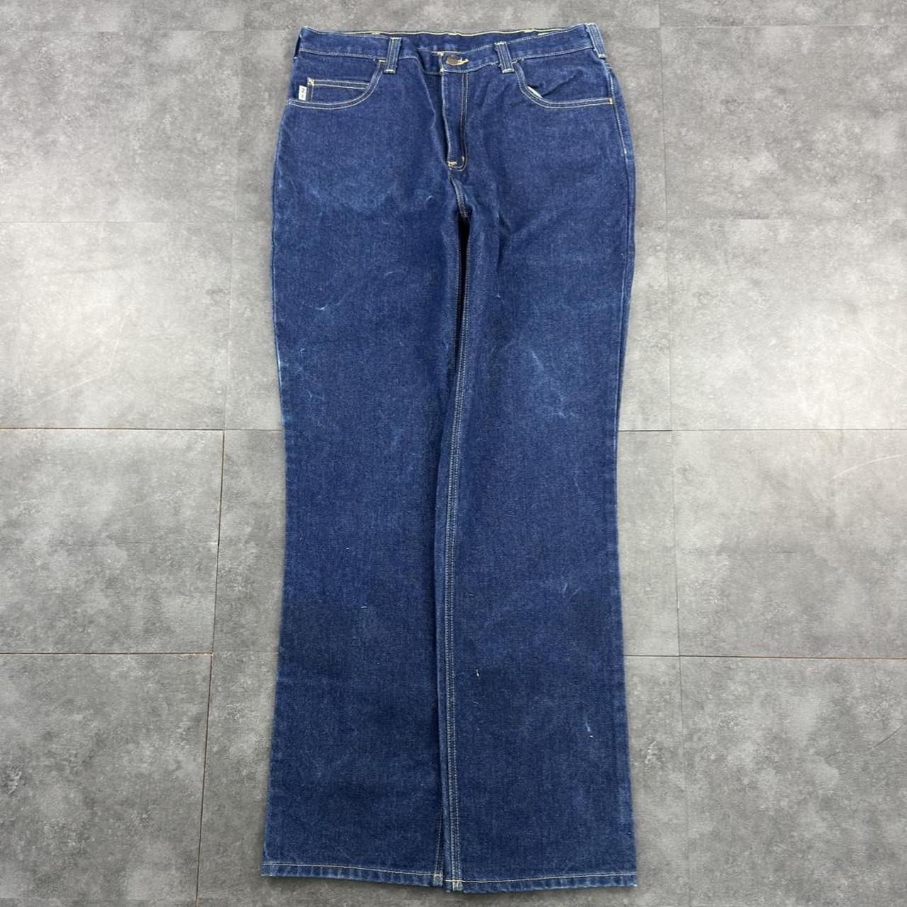 Carhartt 2000s dungaree workwear comfort fit denim cargo trousers