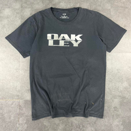 Oakley 2000s Y2K logo print graphic T shirt