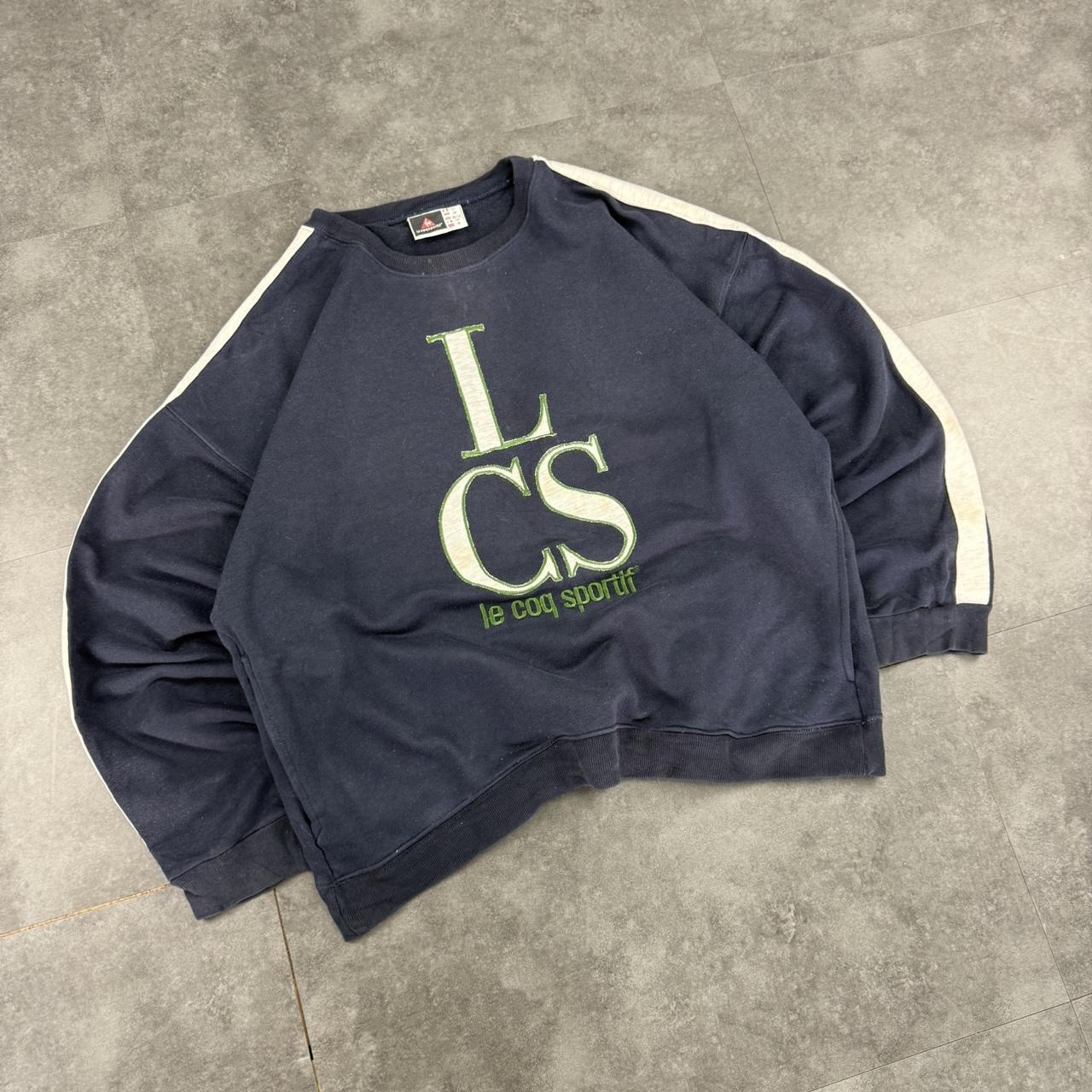 Le Coq Sportif 2000s vintage sportwear big Logo classic embroidered sweatshirt