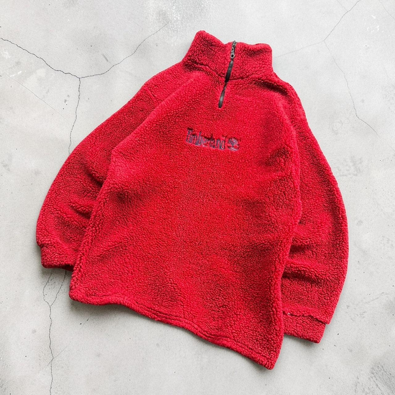 Timberland Vintage Y2K 90s spellout embroidered Sherpa fleece