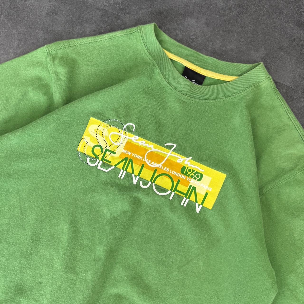Sean John 2000s Print graphic logo hiphop T shirt
