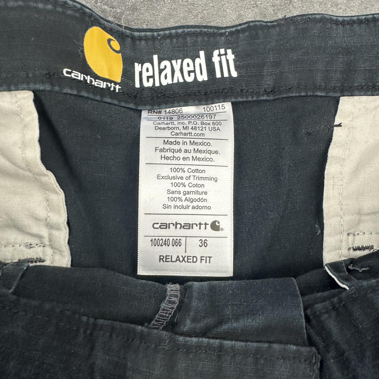 Carhartt 2000s dungaree workwear comfort fit cargo shorts