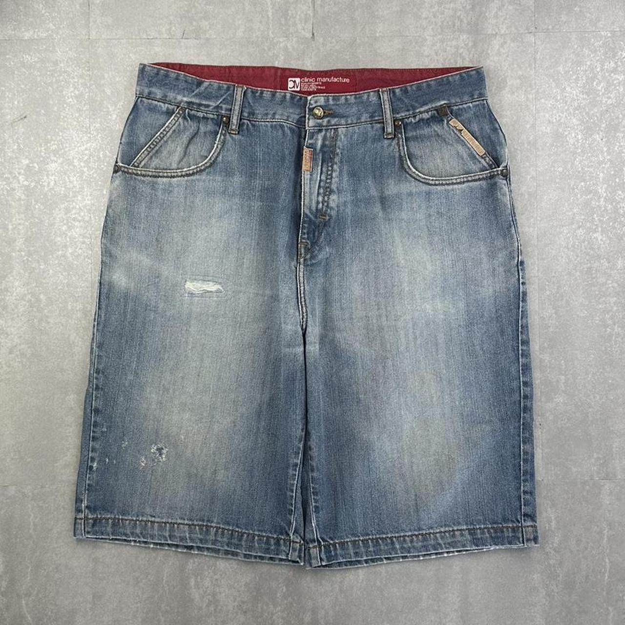 Big embroidered 2000s spellout carpenter style jorts