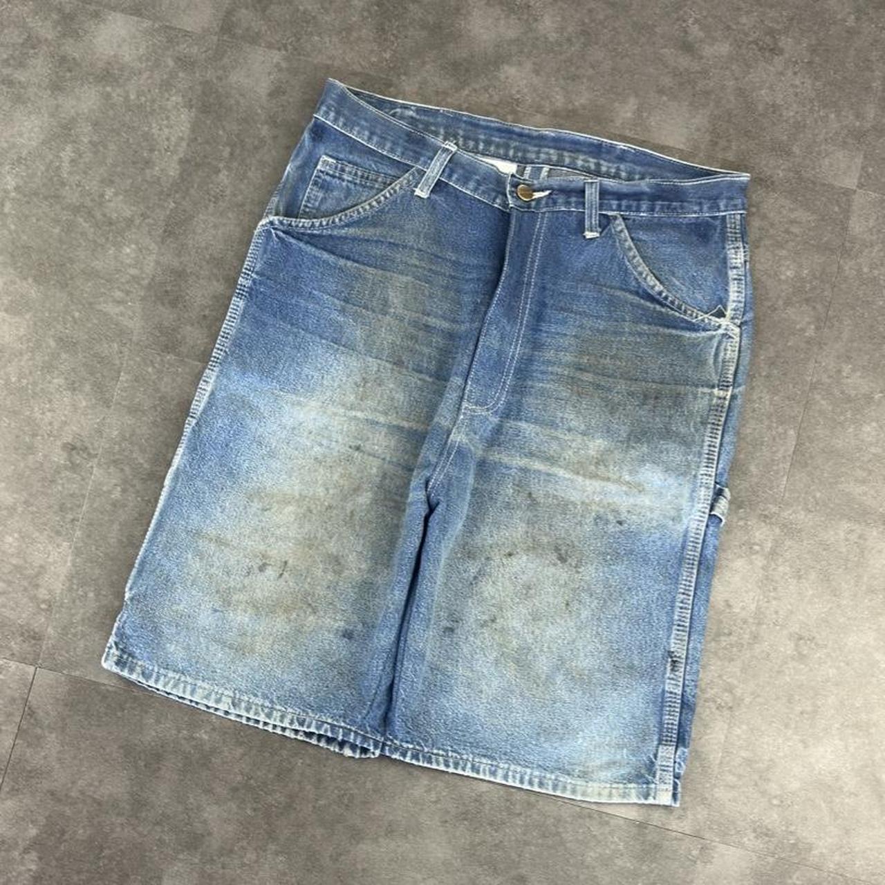 Carhartt 2000s dungaree workwear comfort fit cargo shorts