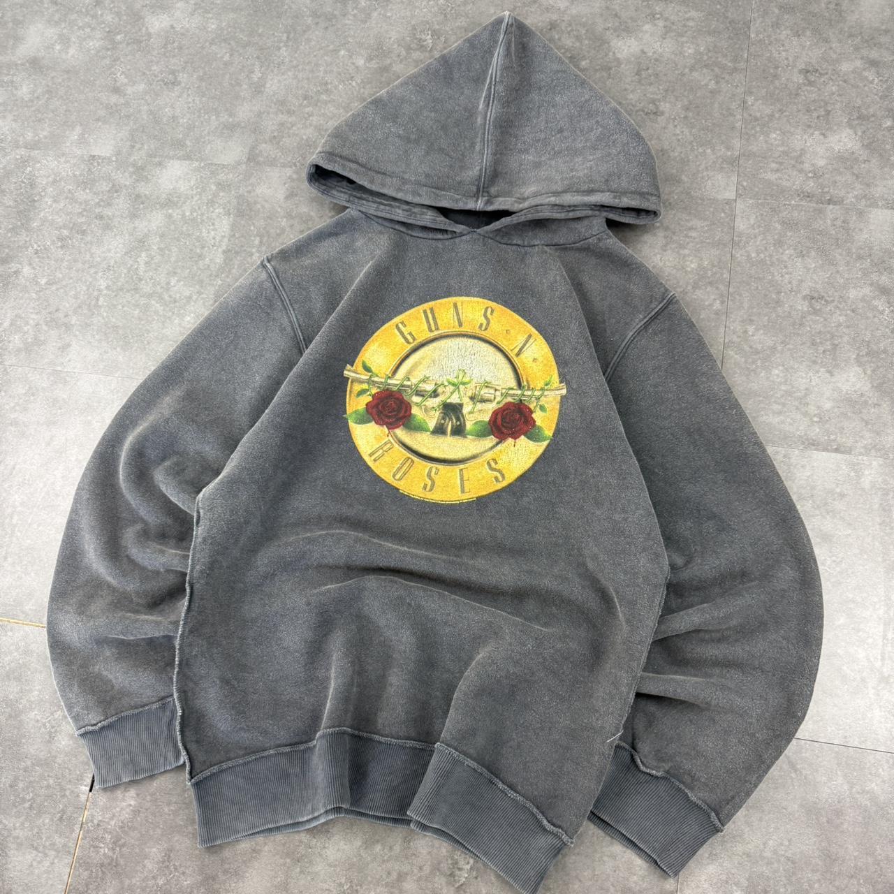 Guns n Roses 2000s revolver distressed big hoodie