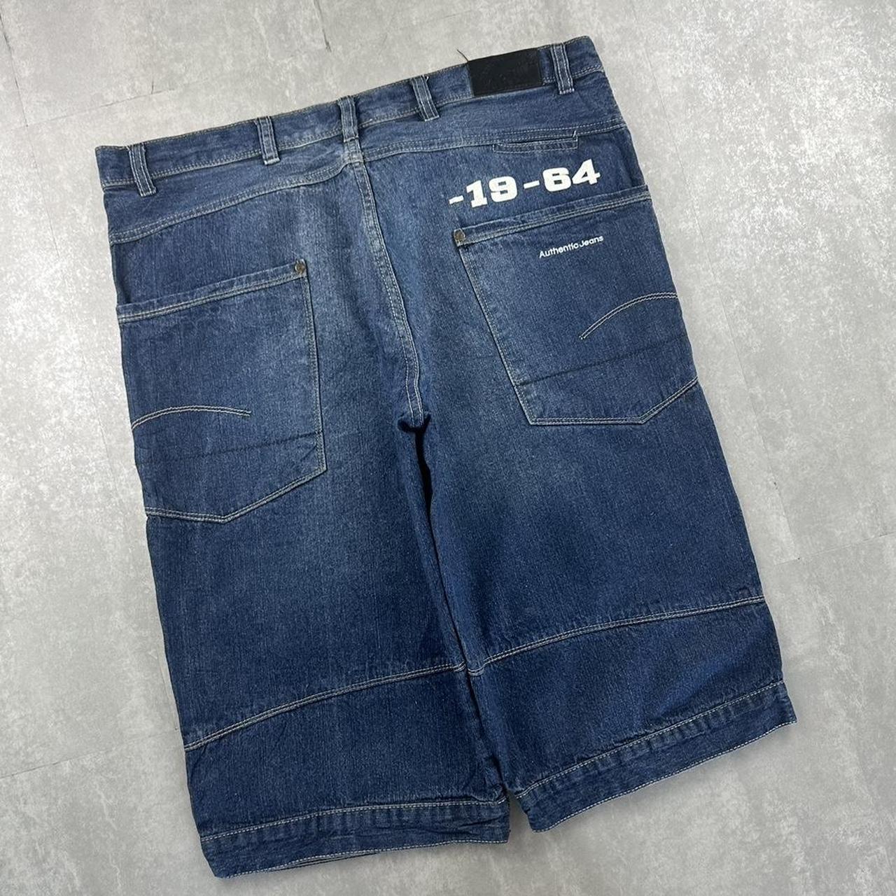 Japanese style 2000s spellout carpenter style jorts