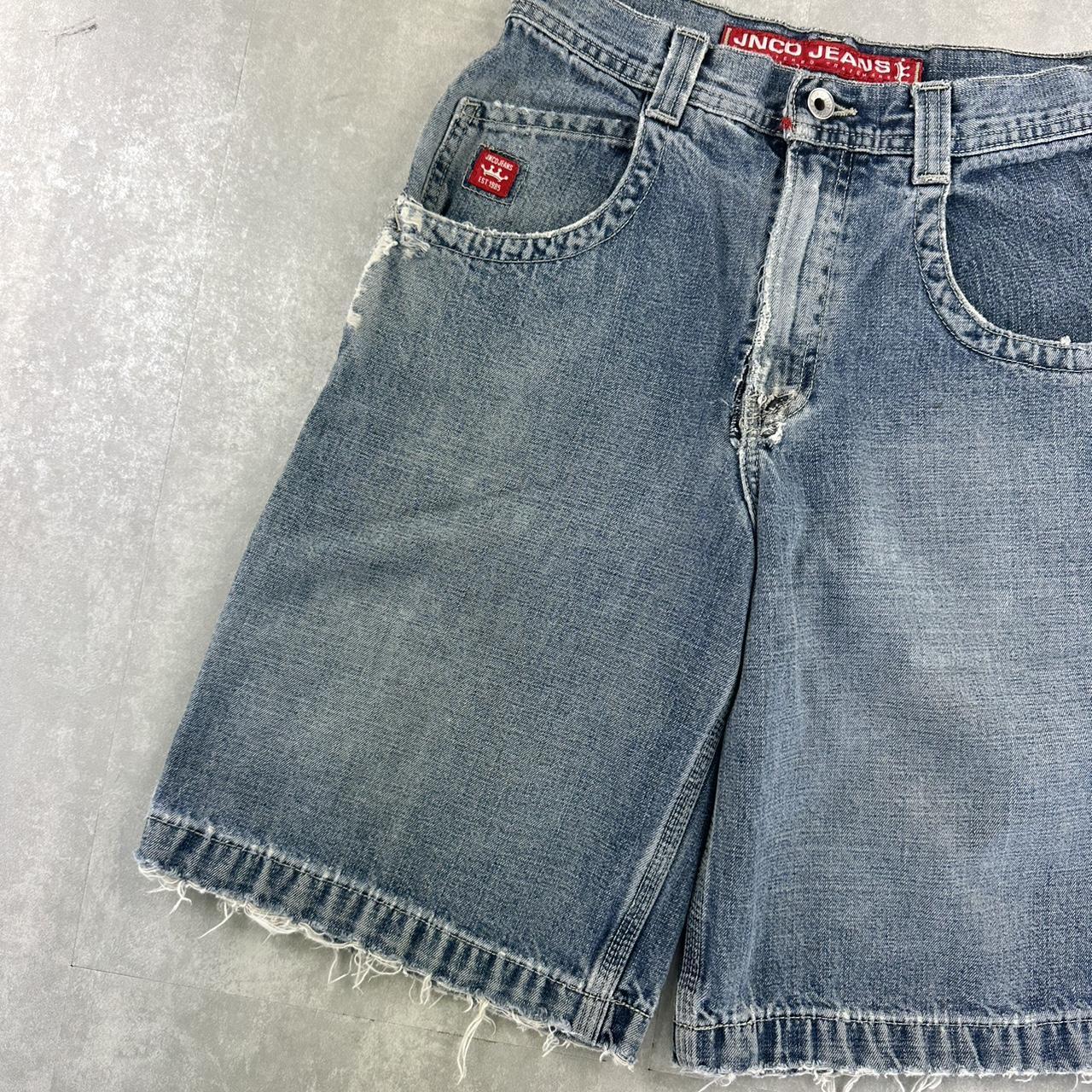 JNCO Jeans 2000s spellout carpenter fit skate jorts