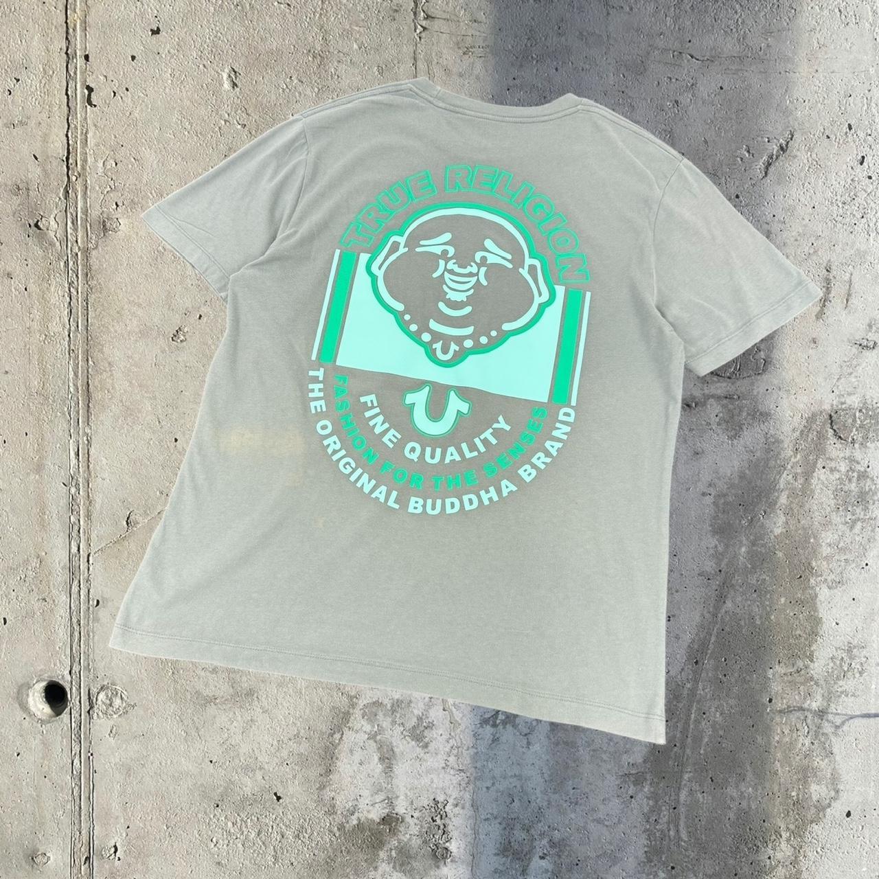 True Religion Y2K Buddha big back print T shirt