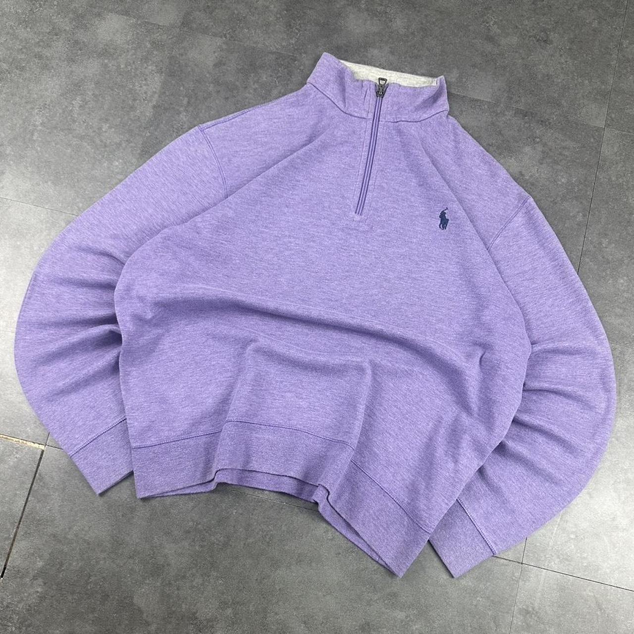 Polo Ralph Lauren Performance 90s chunky knit pullover knit 1/4 zip Sweatshirt
