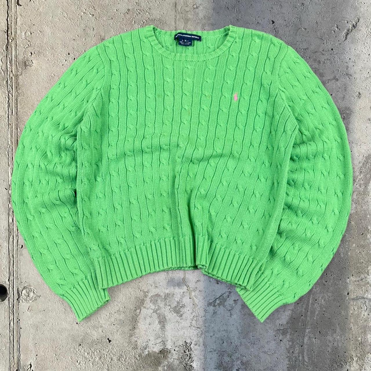 Polo Ralph Lauren 90s chunky cable knit heavyweight jumper