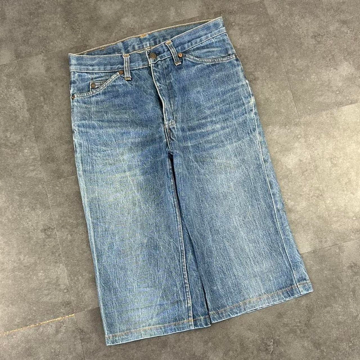 Levi 2000s 522 Orange Tag carpenter baggy skate denim short Jorts