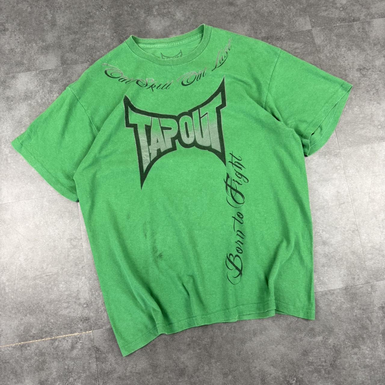 Tapout 2000s skate mma elite affliction Spellout graphic T shirt