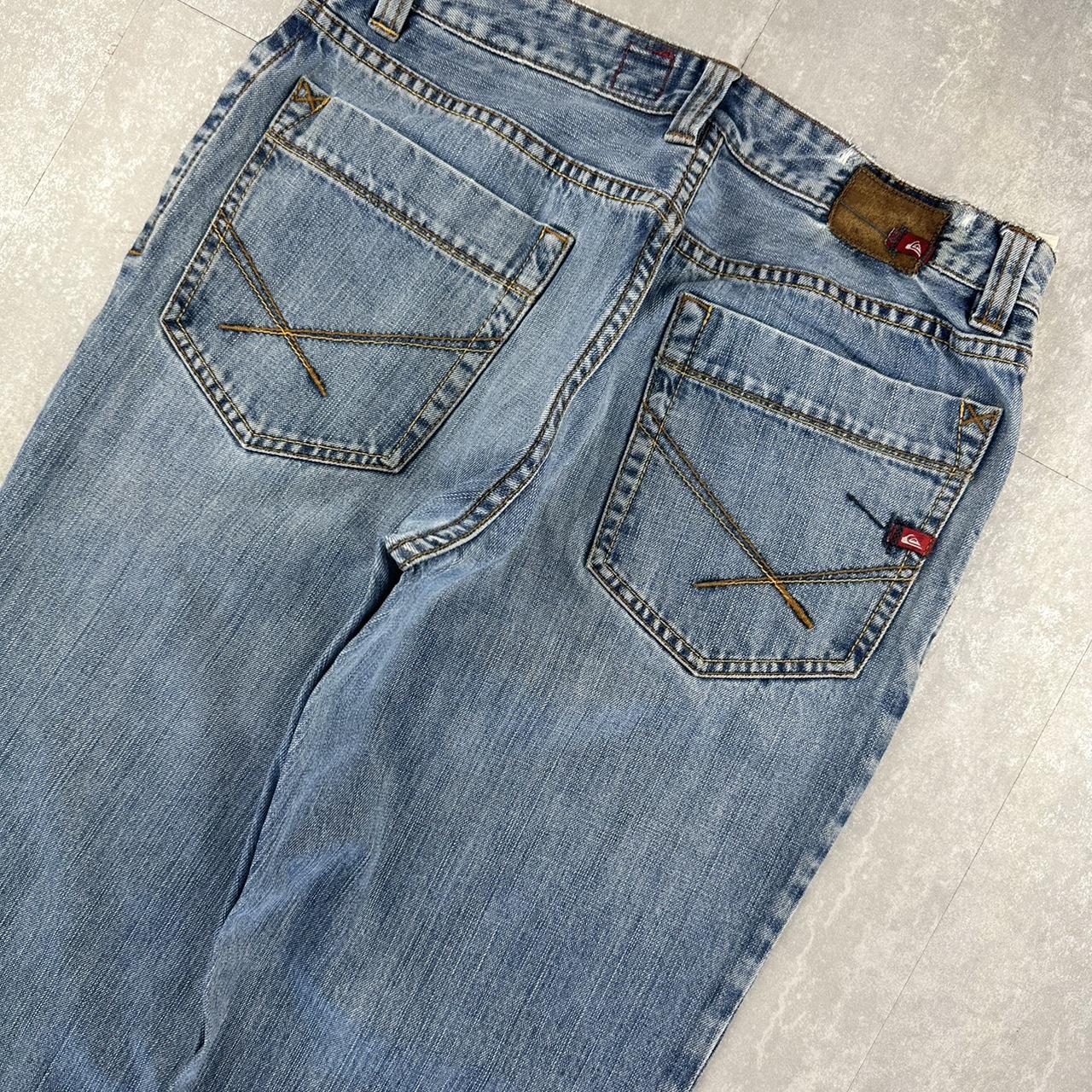 Quiksilver denim jeans 2000s spellout carpenter jeans