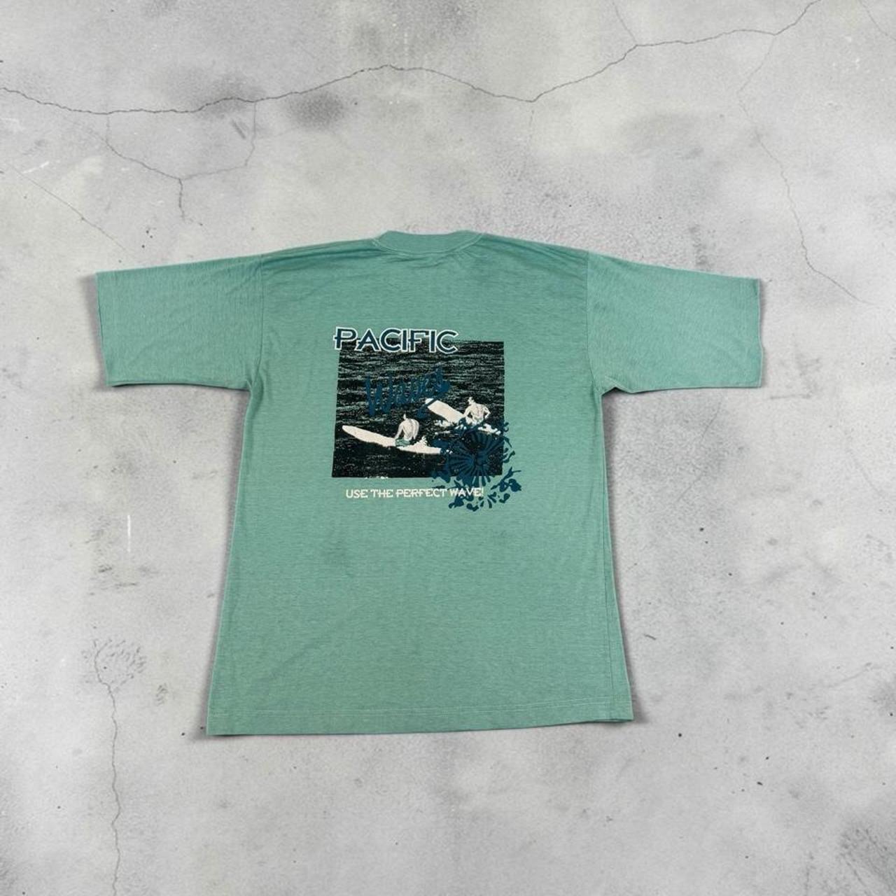 Pacific Wave Surfwear mint green Y2K T-Shirt