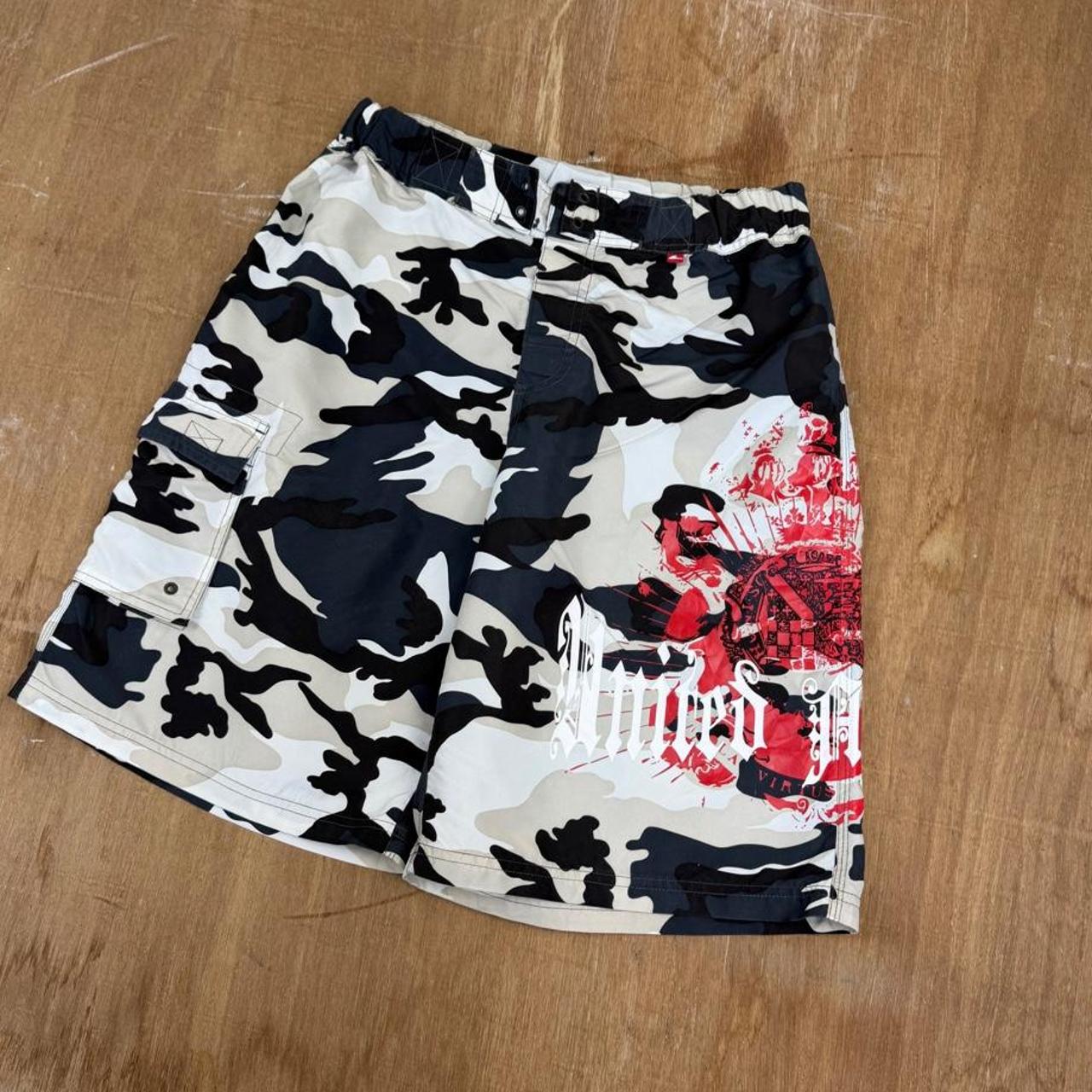 Rodeo camo Surfwear Y2K swim shorts