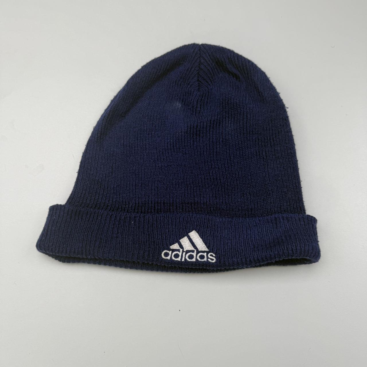 Adidas 2000s vintage football embroidered logo beanie hat