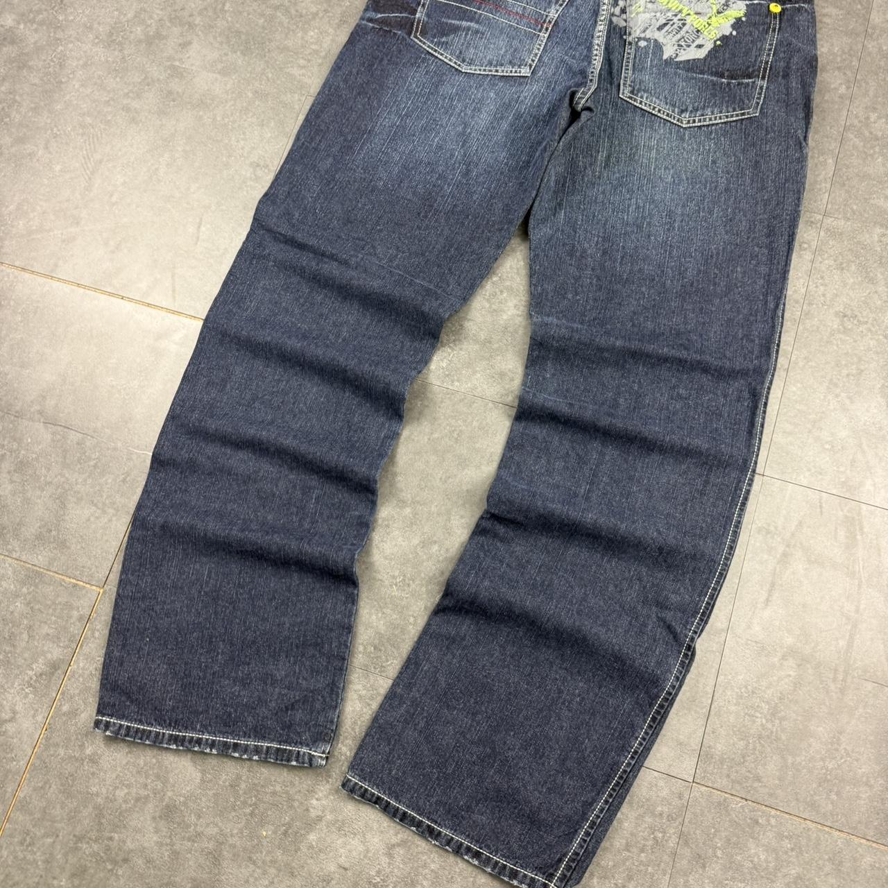 Gravity Force Y2K 2000s HipHop grunge Japanese embroidery baggy jeans