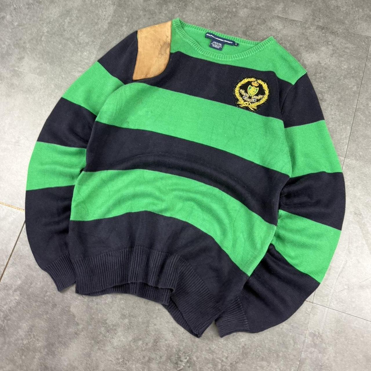 Polo Ralph Lauren sport 90s spellout chunky knit jumper
