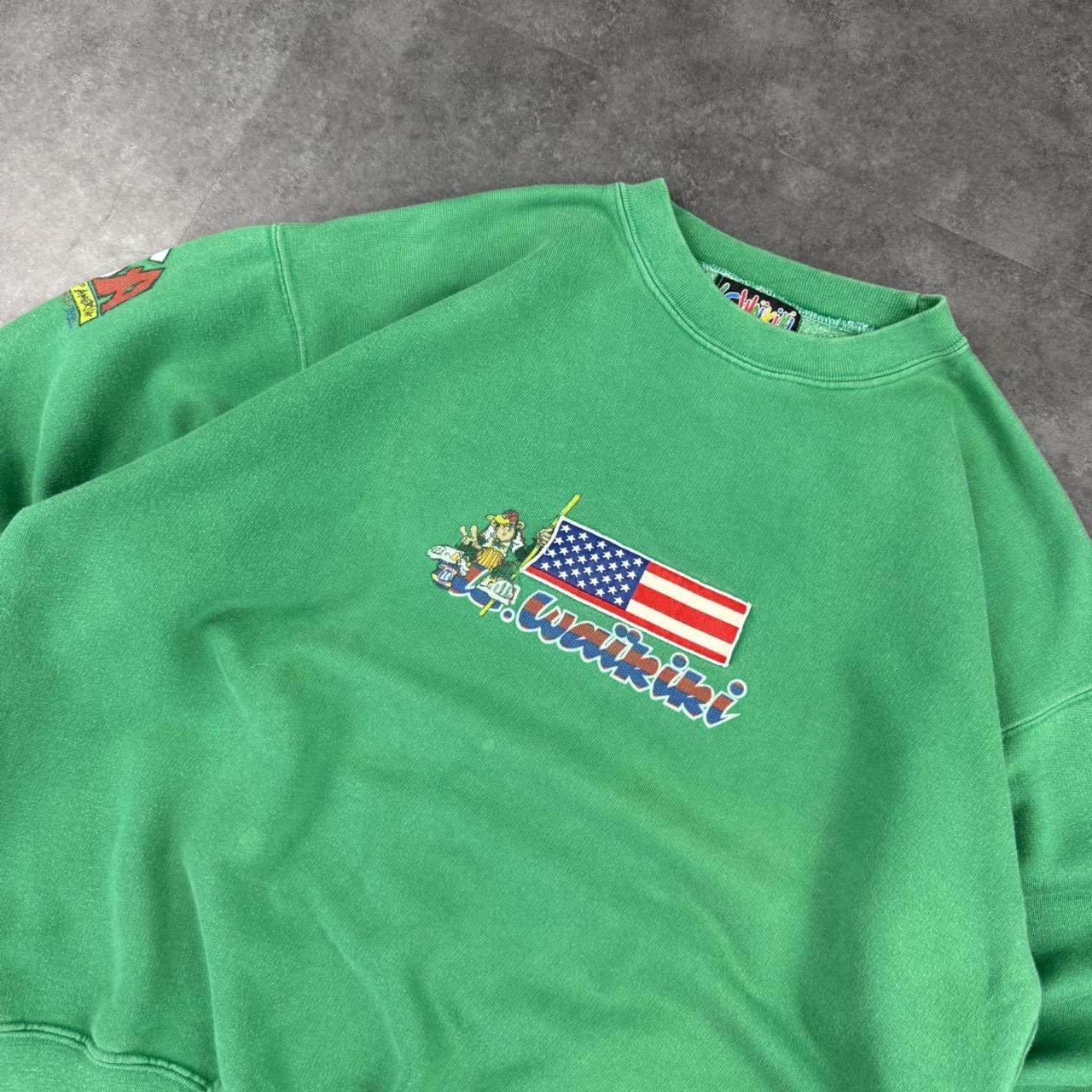 Waikiki Surfwear Vintage 2000s streetwear hiphop big printed logo on back surf sweatshirt