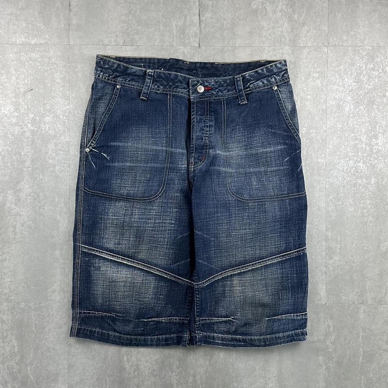 Japanese style 2000s spellout carpenter fit skate cargo jorts