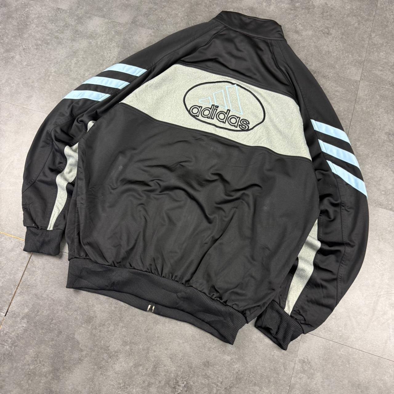 Vintage adidas 90s German sportwear big Logo print track jacket