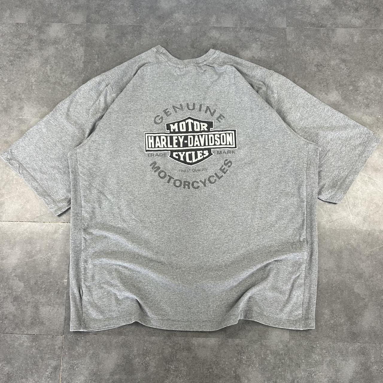Harley Davidson 2000s biker motorcycle logo Spellout graphic T shirt