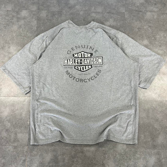 Harley Davidson 2000s biker motorcycle logo Spellout graphic T shirt