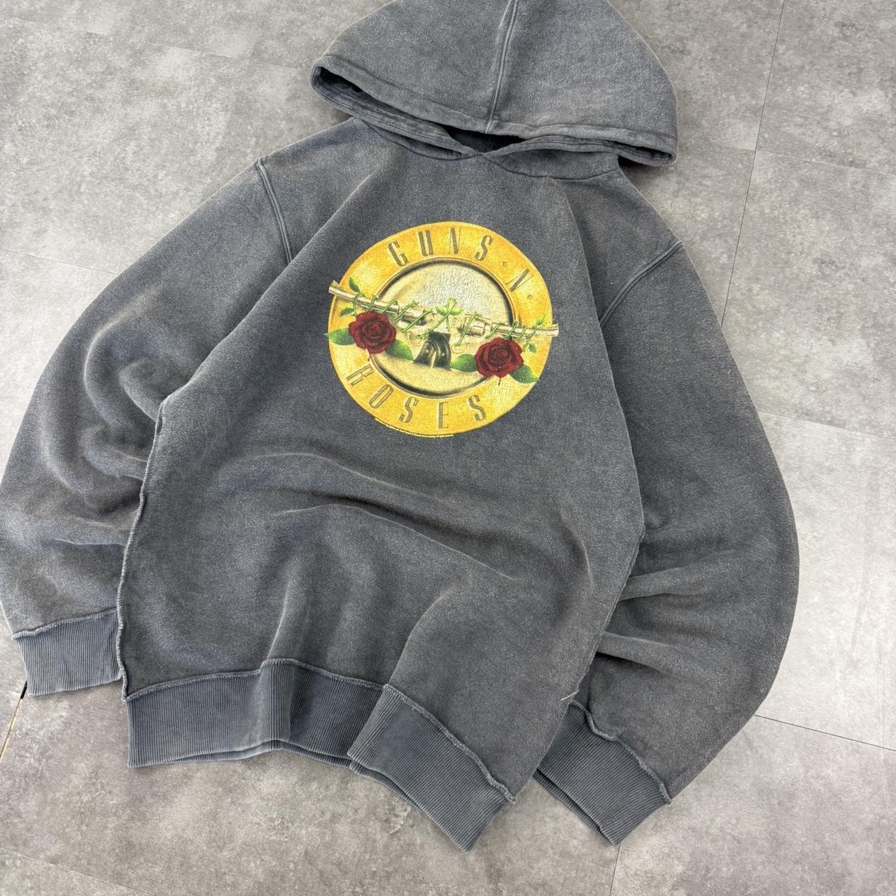 Guns n Roses 2000s revolver distressed big hoodie