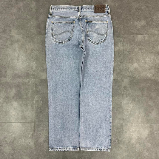 Lee Riveted 2000s straight fit relaxed fit baggu jeans