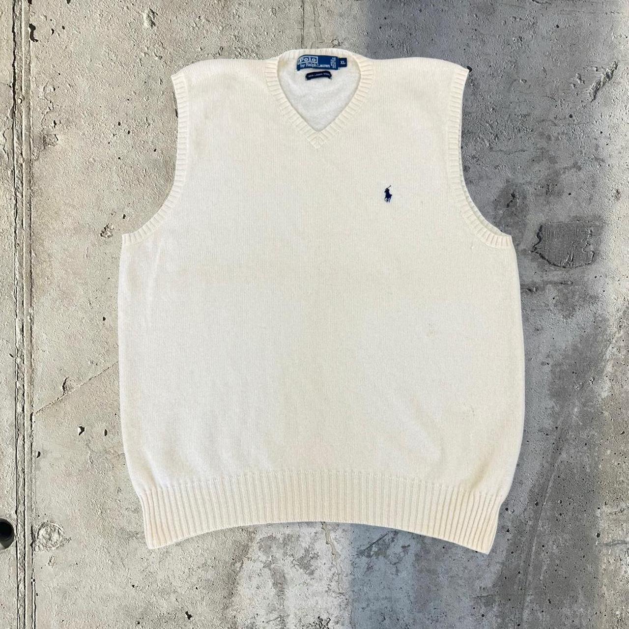 Polo Ralph Lauren 90s lambs wool V-neck knit vest