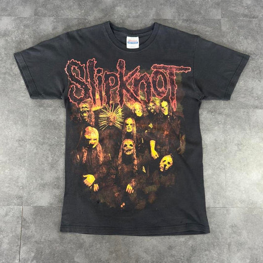 Hanes T 2000s Y2K logo Slipknot print design