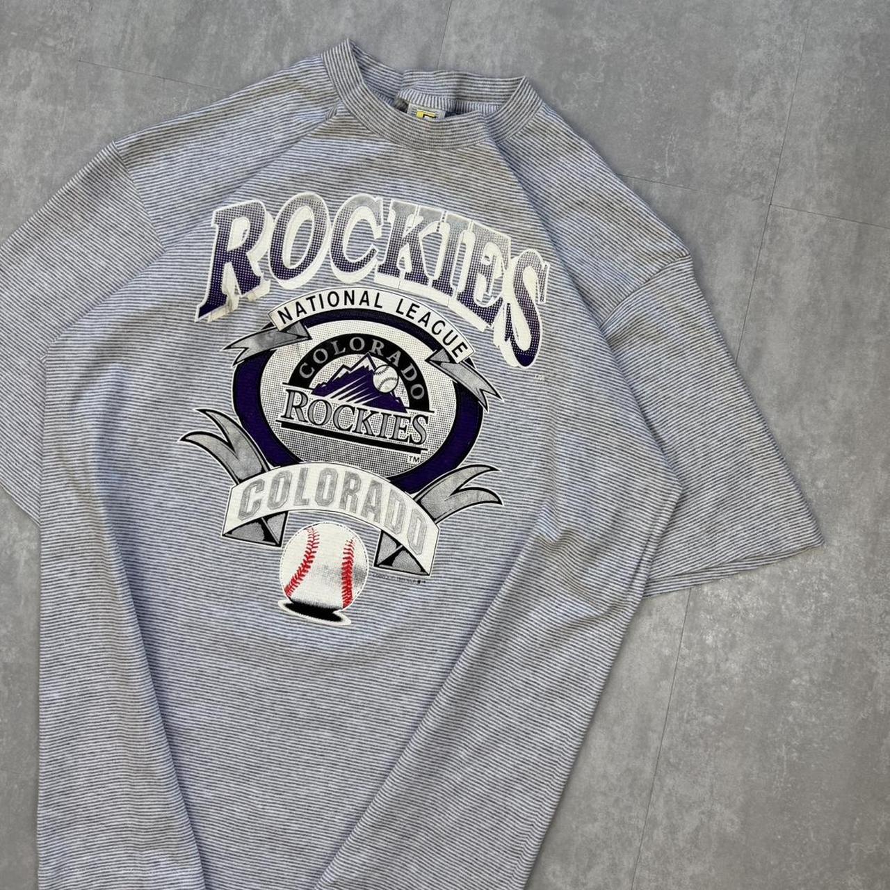 2000s/90s single stitch Colorado rockies baseball y2k T shirt