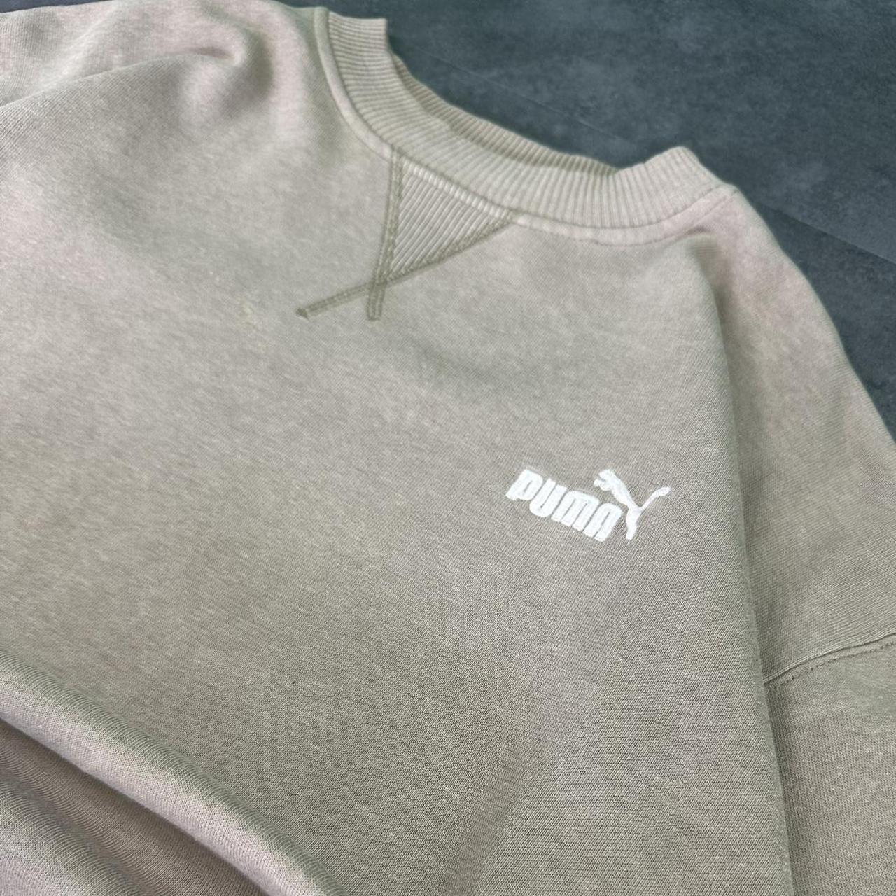 Puma 2000s vintage sportwear big Logo classic embroidered sweatshirt