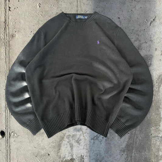 Polo Ralph Lauren 90s chunky knit heavyweight round neck jumper