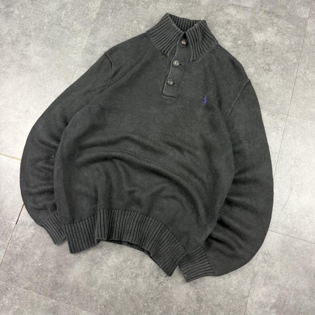 Polo Ralph Lauren 90s chunky knit button down jumper